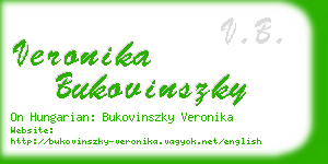 veronika bukovinszky business card